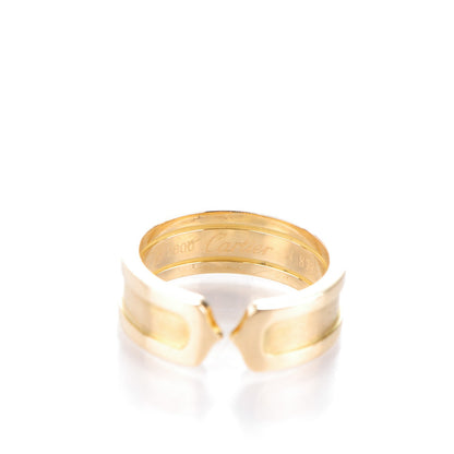 Cartier 18K Yellow Gold 7mm C De Ring 52 6.25 4 of 6