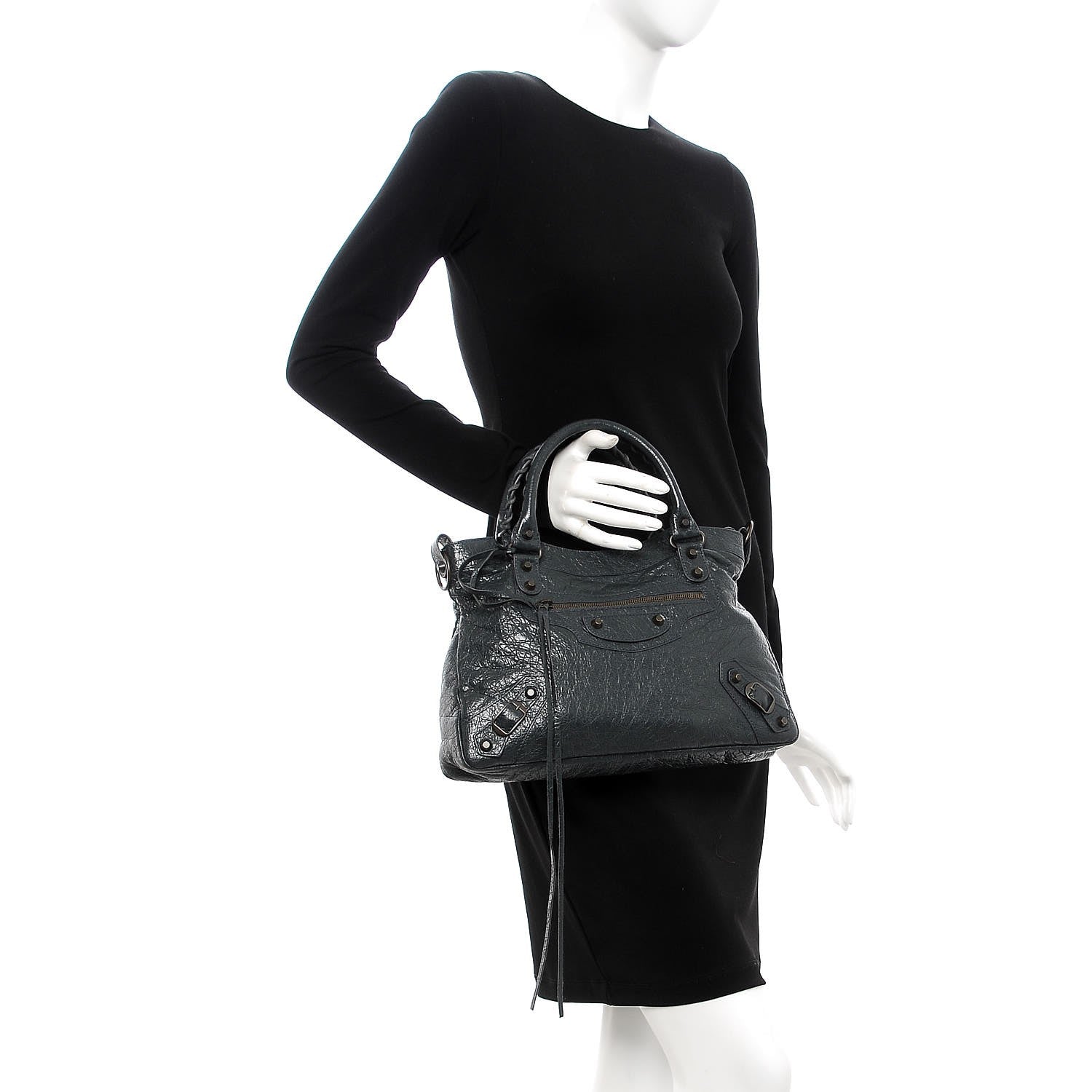 Balenciaga Agneau Classic Hardware Town Anthracite 3 of 8