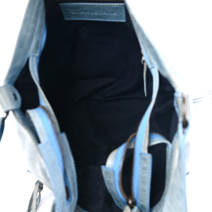 Balenciaga Chevre Classic Hardware Flat Messenger Sky Blue 6 of 24