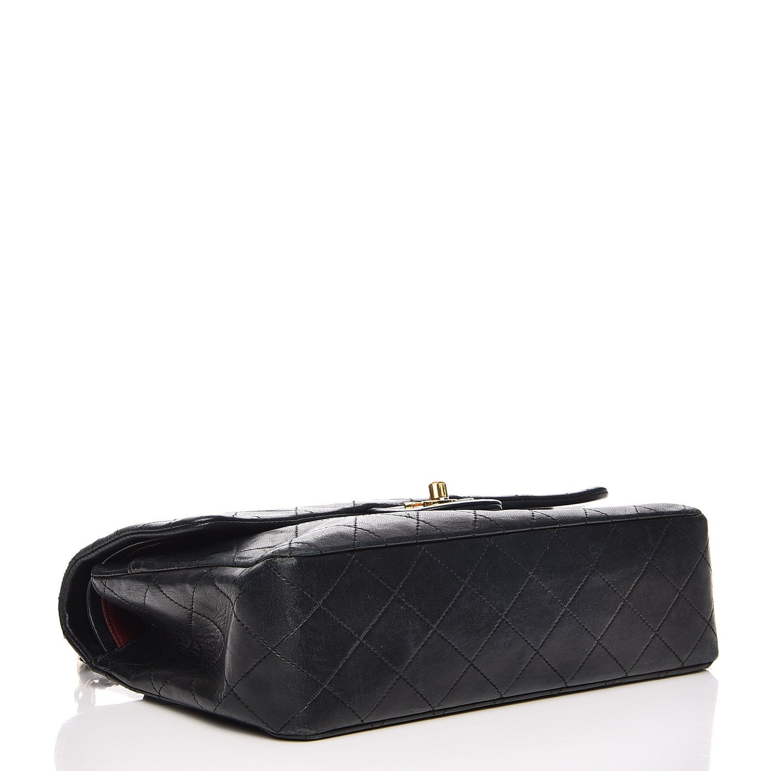 Chanel Lambskin Quilted Medium Double Flap Black 4 of 21