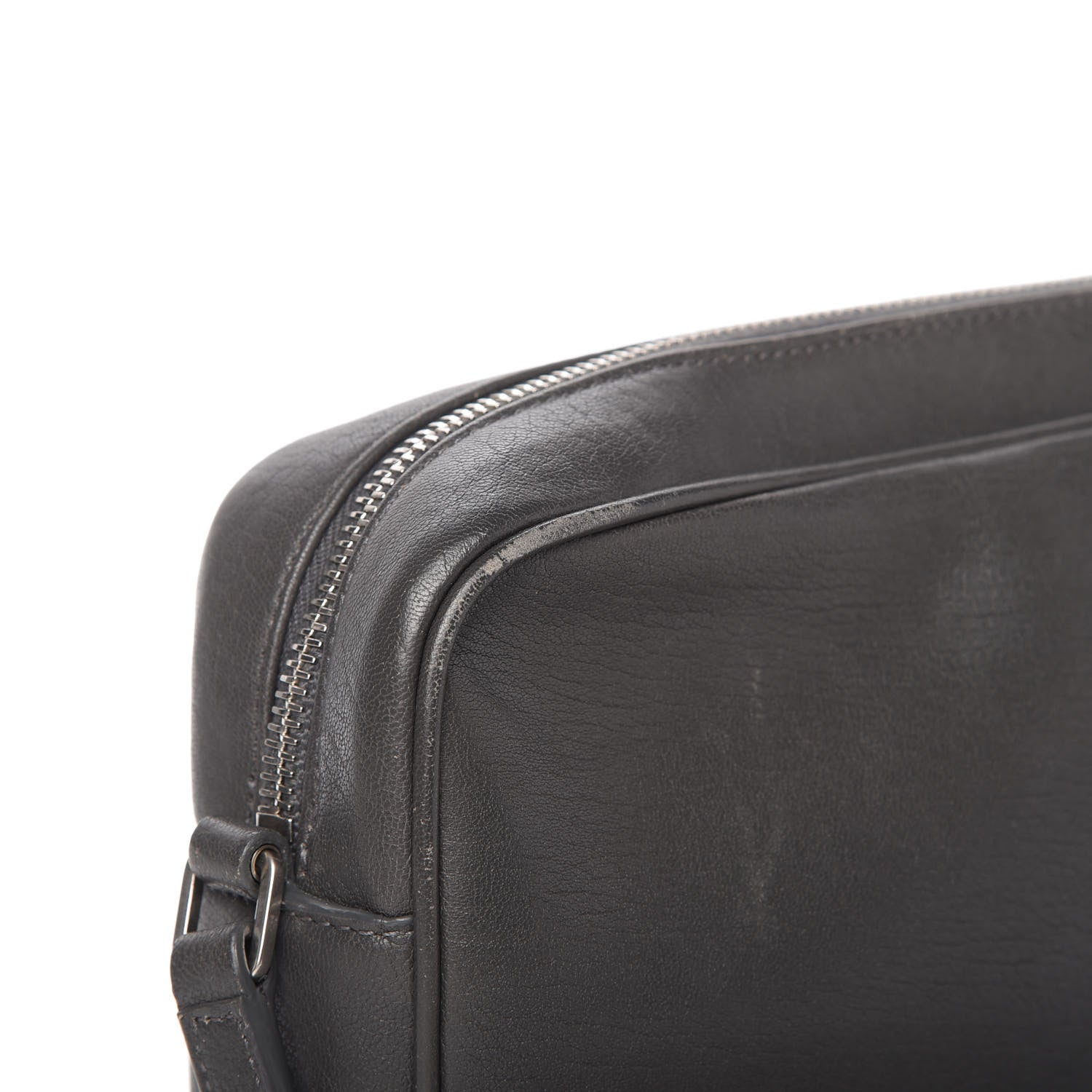 Saint Laurent Calfskin Monogram Small Lou Camera Bag Storm 11 of 14