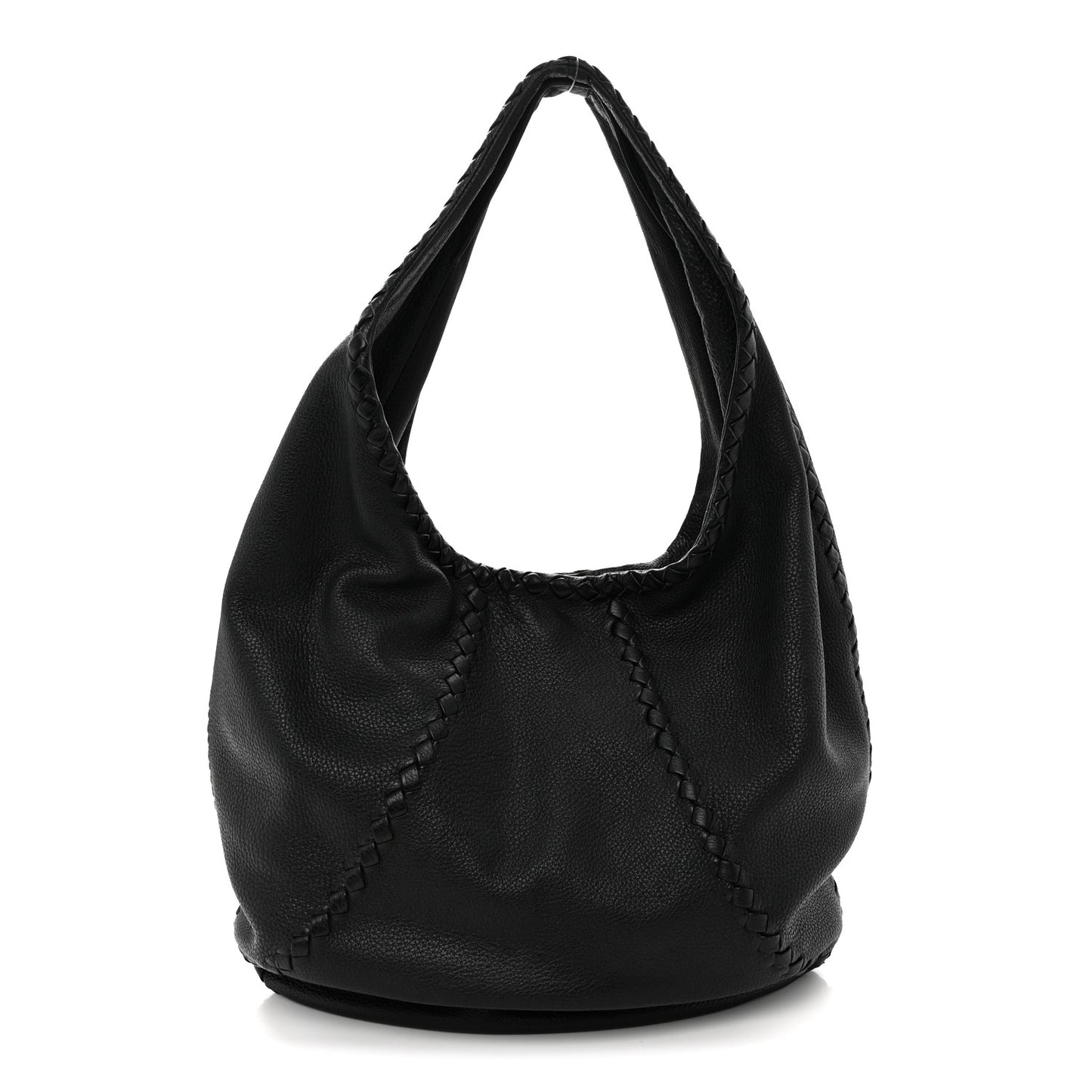 Cervo Deerskin Large Hobo Black
