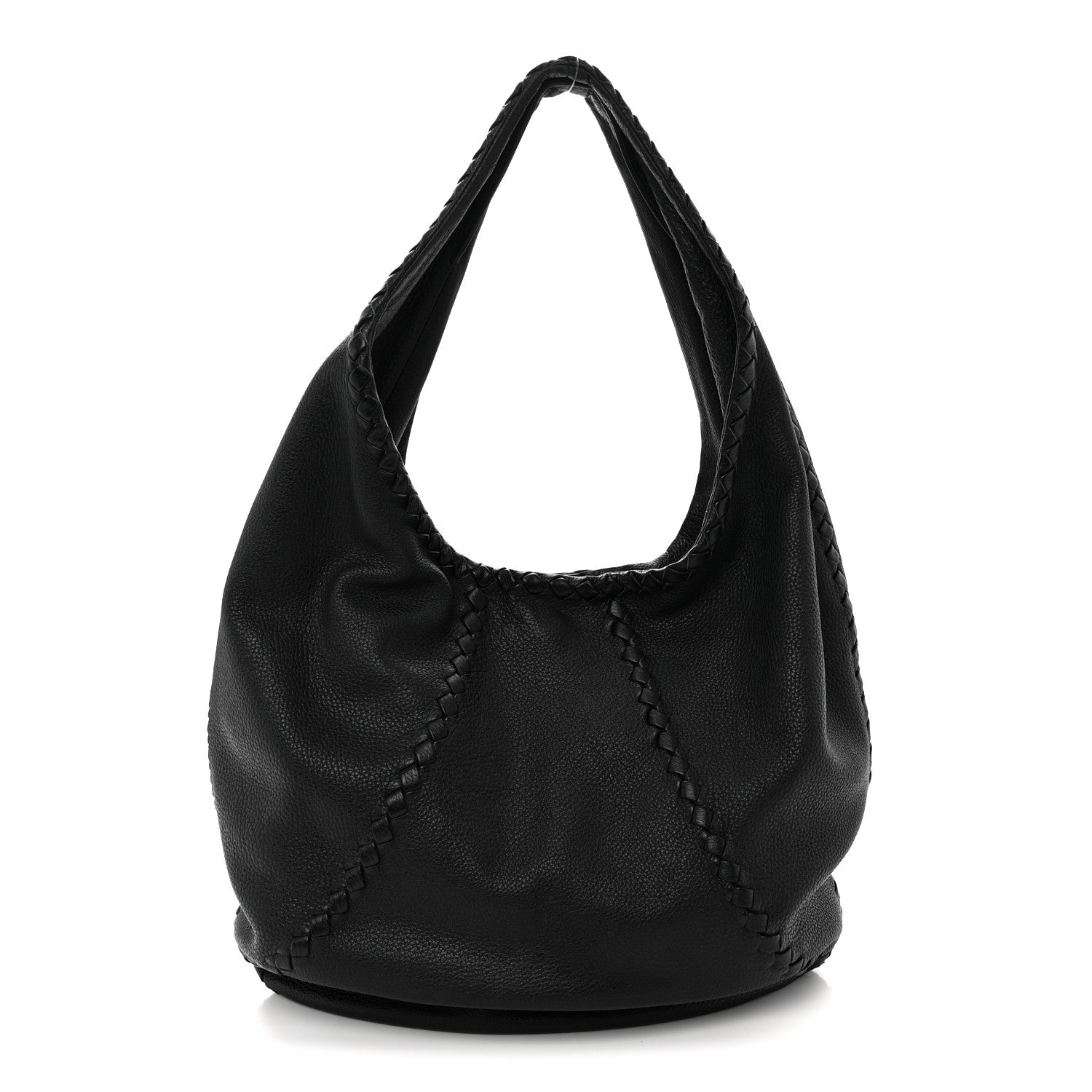 Bottega Veneta Cervo Deerskin Large Hobo Black 1 of 12