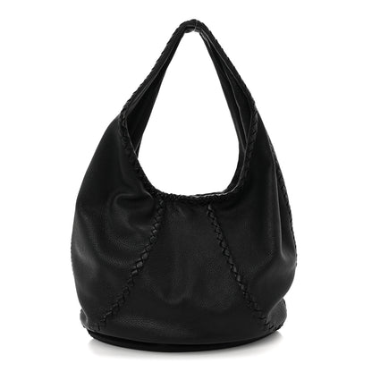Bottega Veneta Cervo Deerskin Large Hobo Black 1 of 12