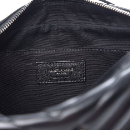 Saint Laurent Calfskin Matelasse Monogram Lou Camera Bag Black 5 of 9