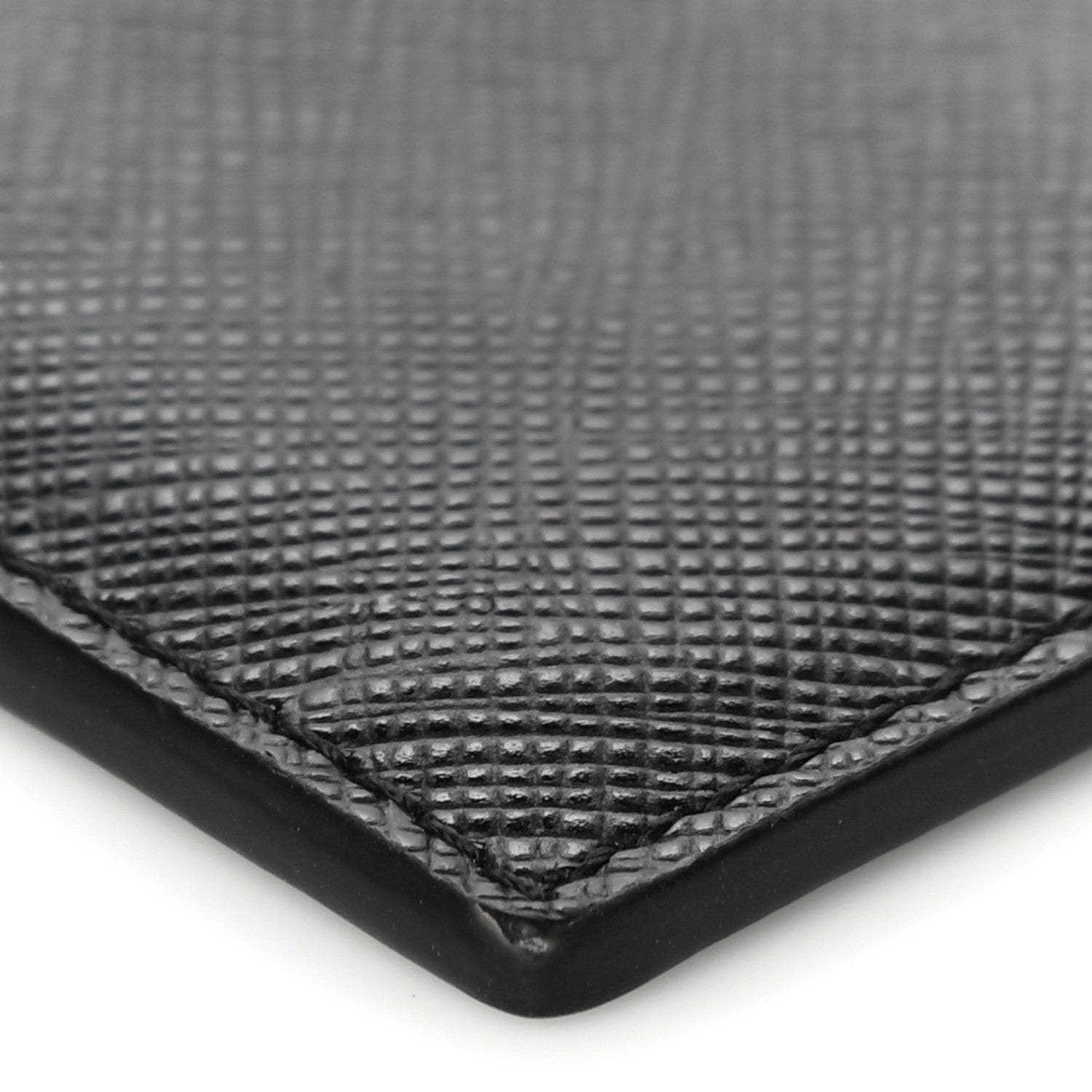 Prada Saffiano Triangle Card Case Black 5 of 10