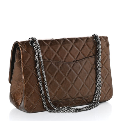 Chanel Metallic Aged Calfskin Quilted 2.55 Reissue 227 Flap Bronze 3 of 10