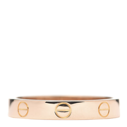 Cartier 18K Pink Gold 3.5mm LOVE Wedding Band Ring 56 7.5 3 of 4