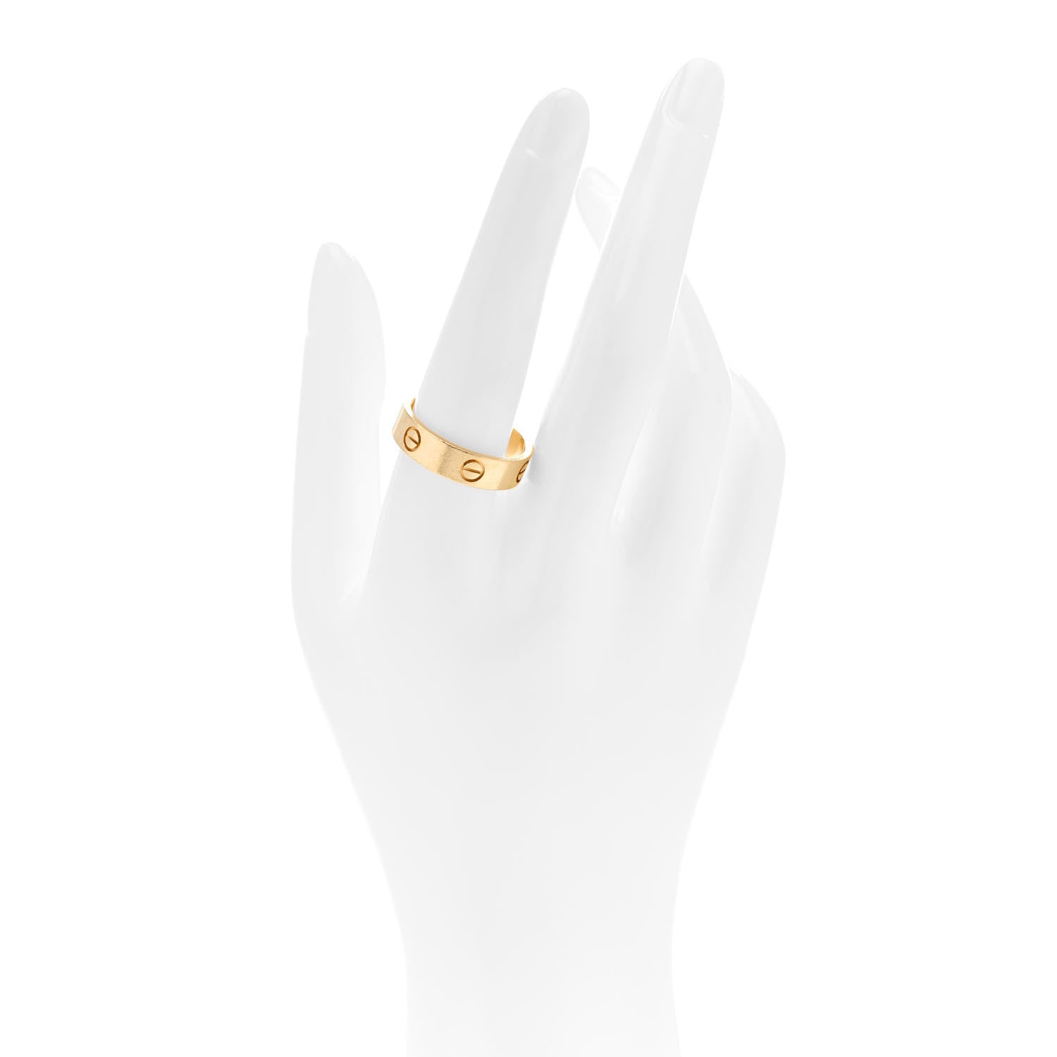 Cartier 18K Yellow Gold 5.5mm LOVE Ring 61 9.5 2 of 5