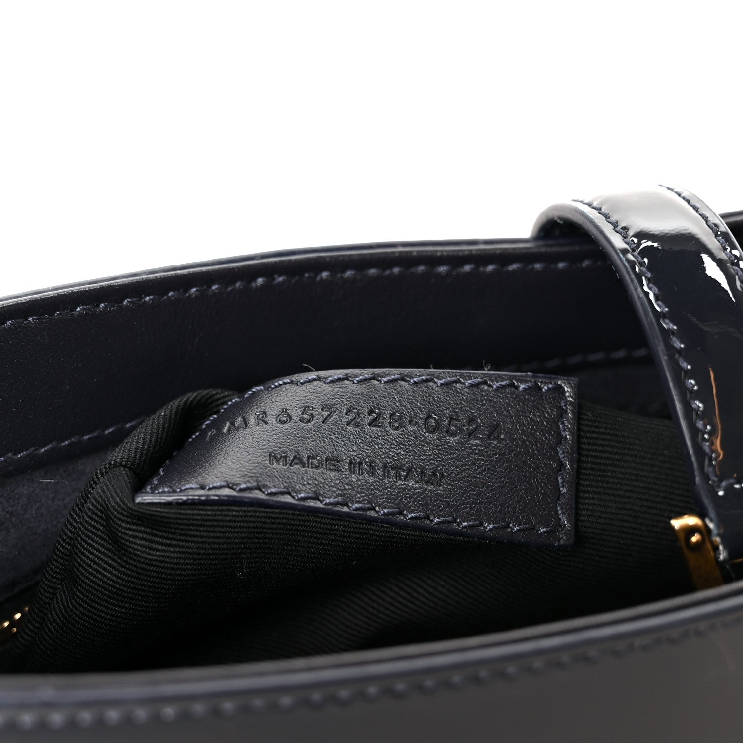 Saint Laurent Patent Le 5 A 7 Hobo Dark Notte 7 of 10