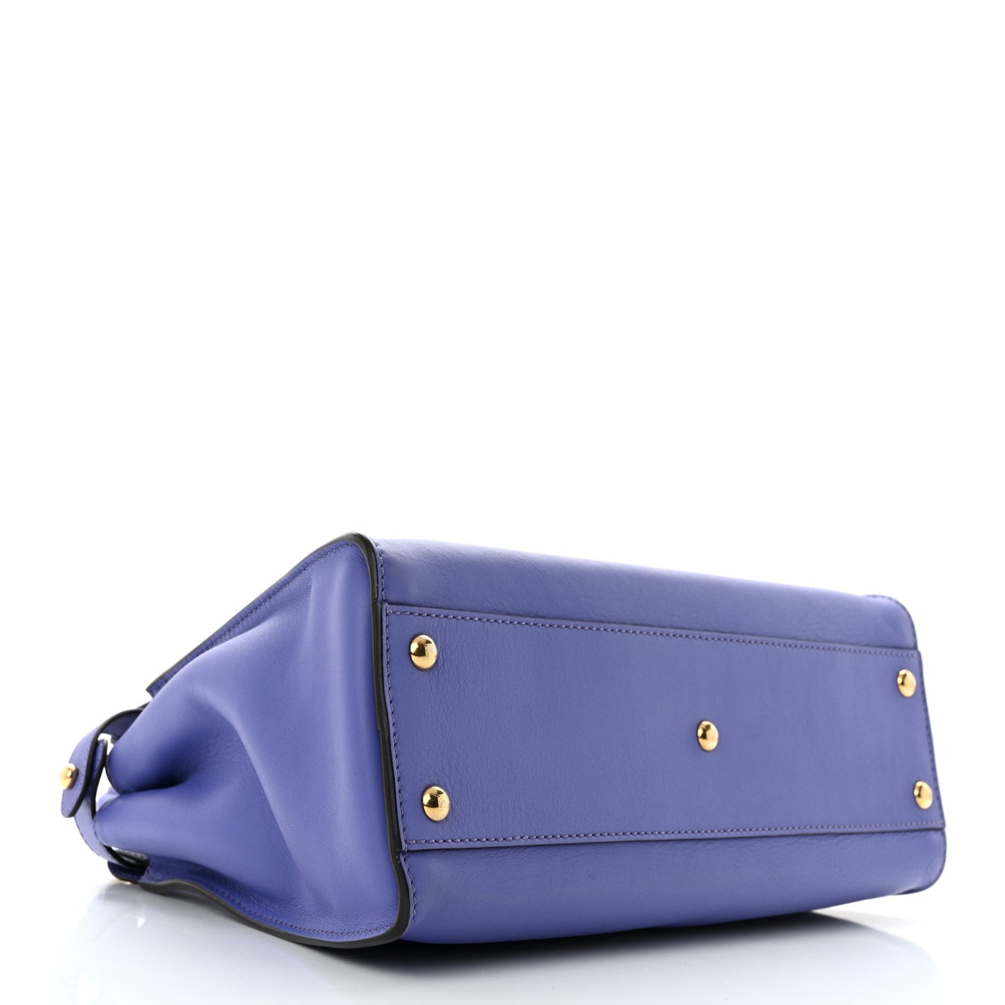 Vitello Seta Medium Peekaboo Iconic Satchel Viola Cassis
