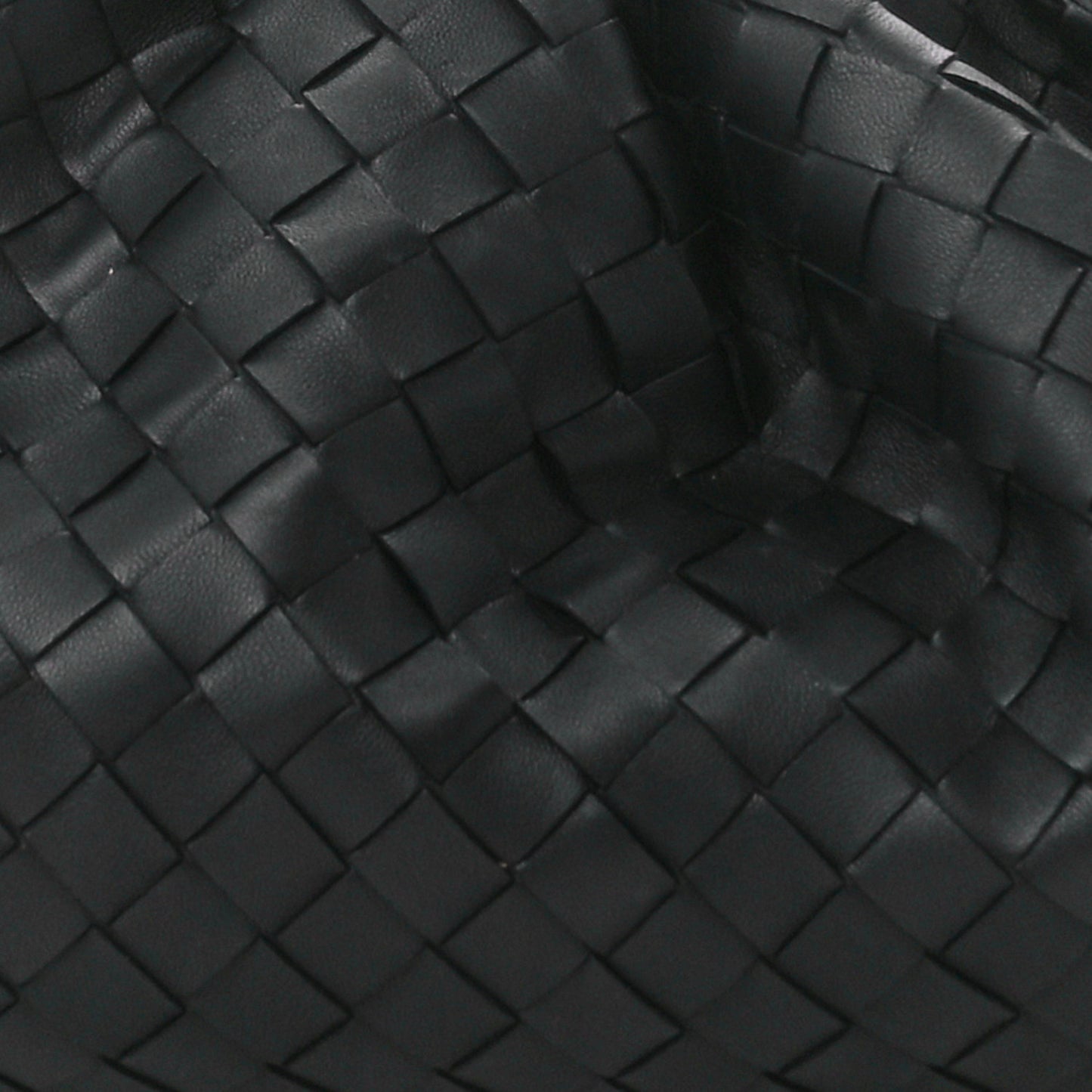 Nappa Maxi Intreccio The Pouch Oversized Clutch Black