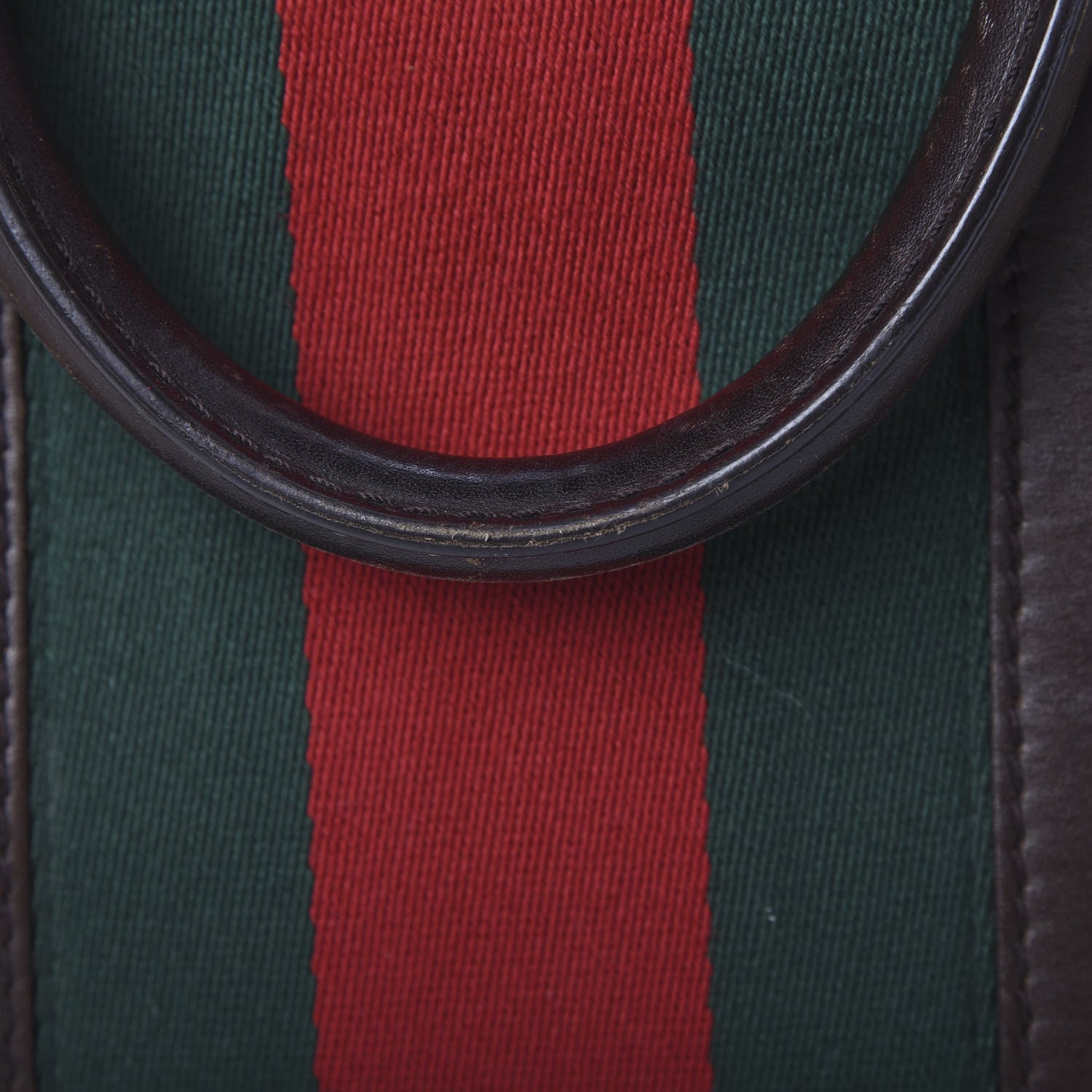 Gucci Monogram Vintage Web Medium Boston Dark Brown 18 of 23