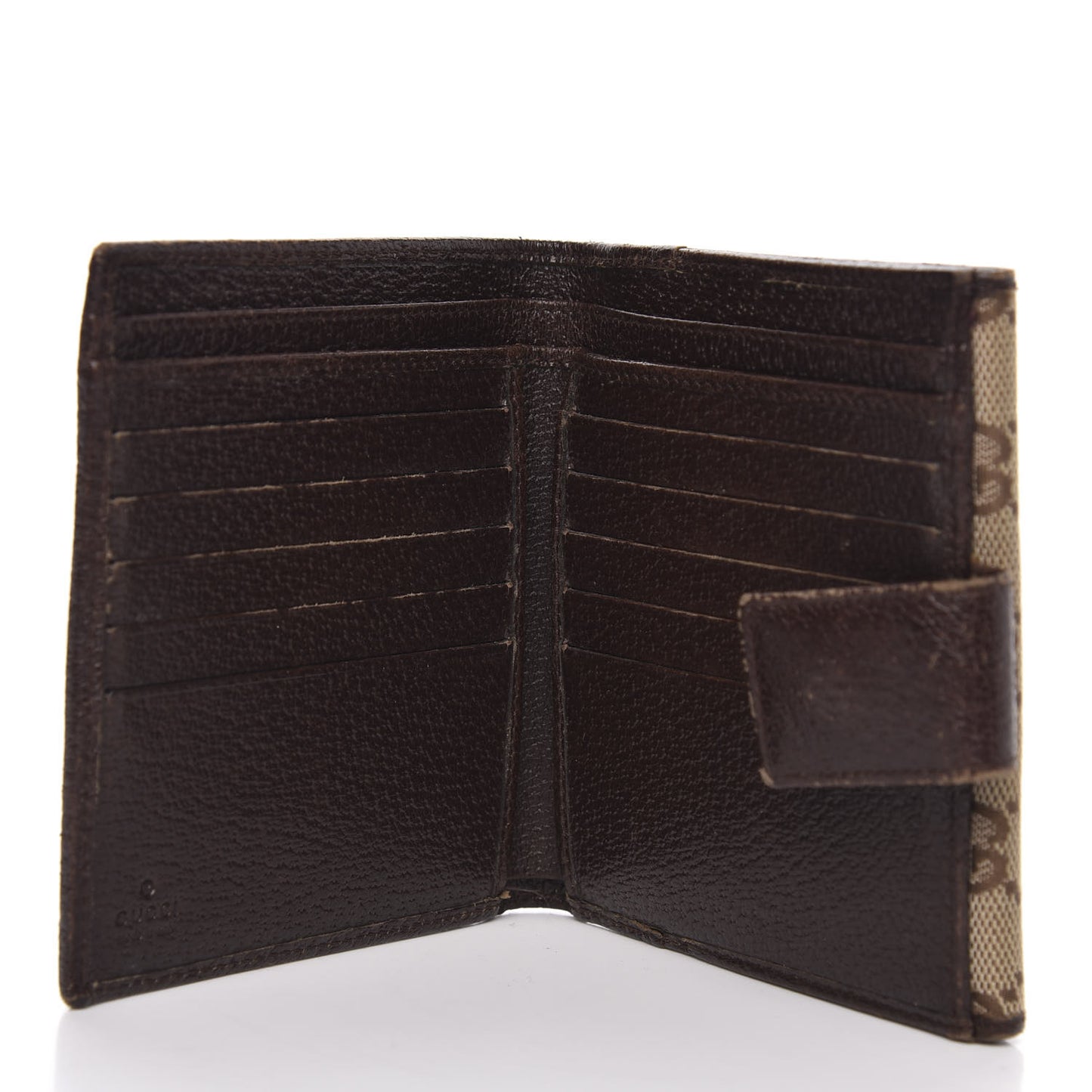 Monogram Metal Bar French Flap Wallet Beige Ebony Cocoa