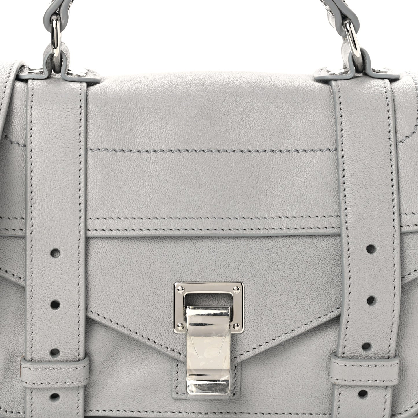 Lambskin Tiny PS1 Satchel Fog