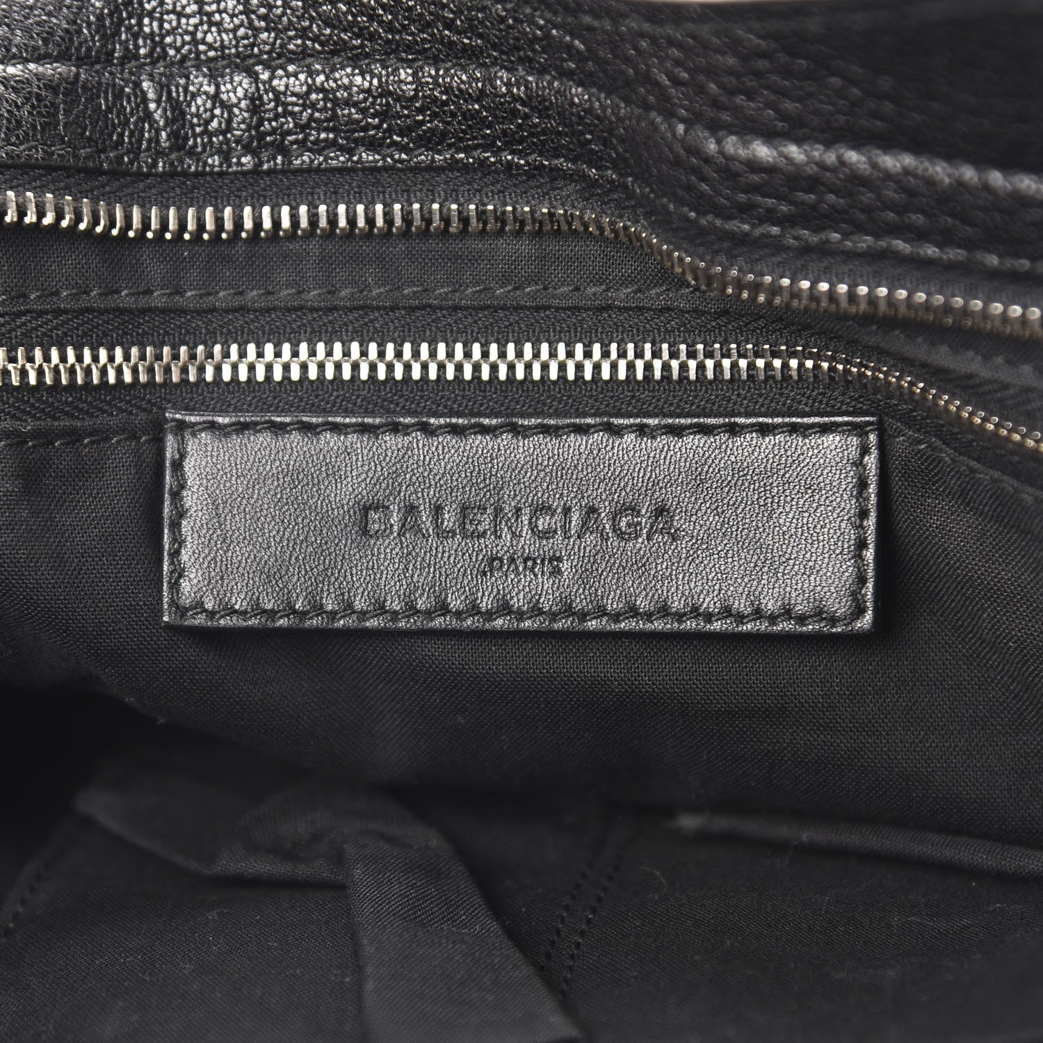 Balenciaga Chevre Silver Metallic Edge Hardware City Black 7 of 11