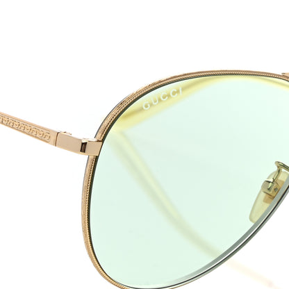 Gucci Metal Aviator Sunglasses GG0356S Gold 7 of 8