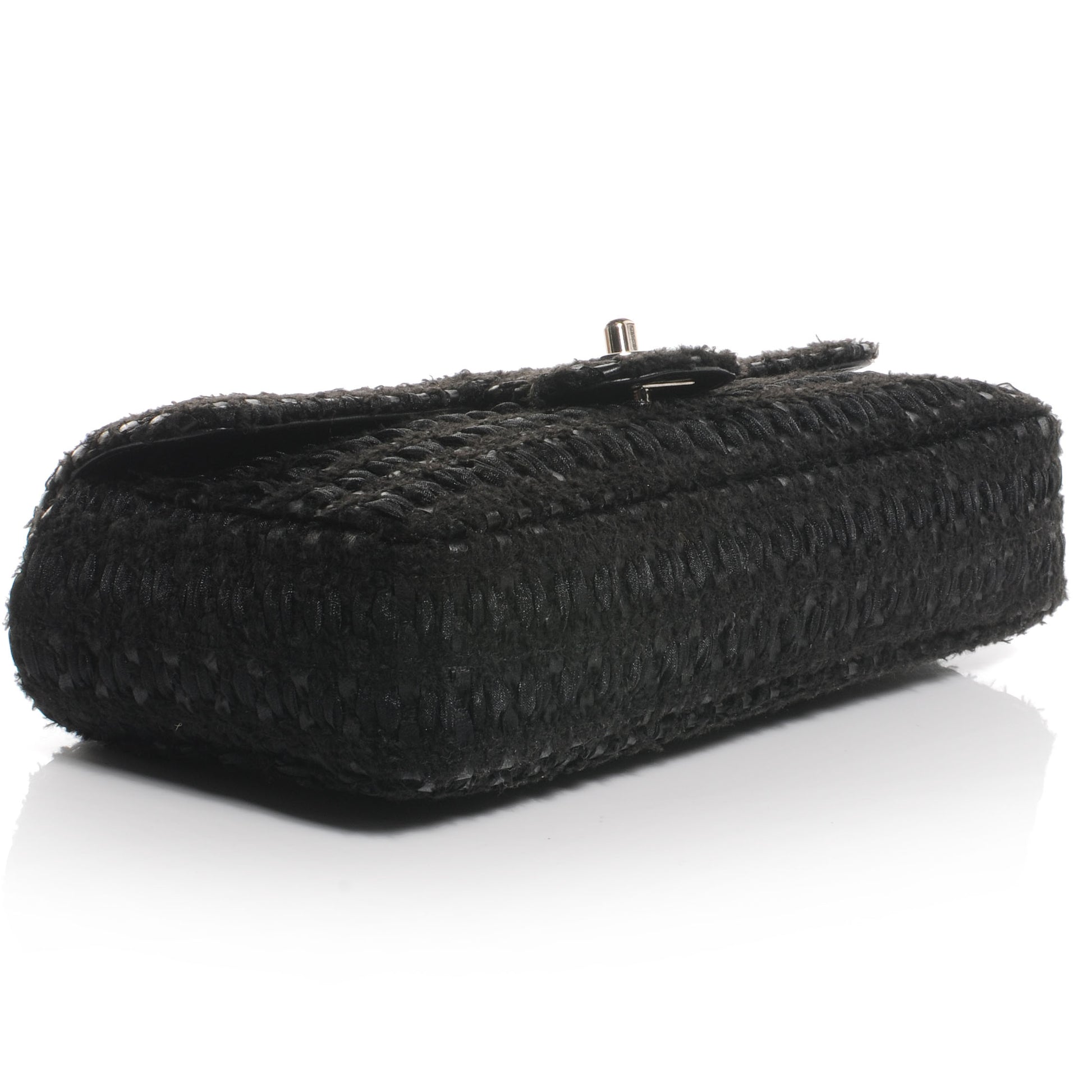 Chanel Tweed East West Flap Black 4 of 7
