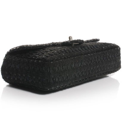 Chanel Tweed East West Flap Black 4 of 7