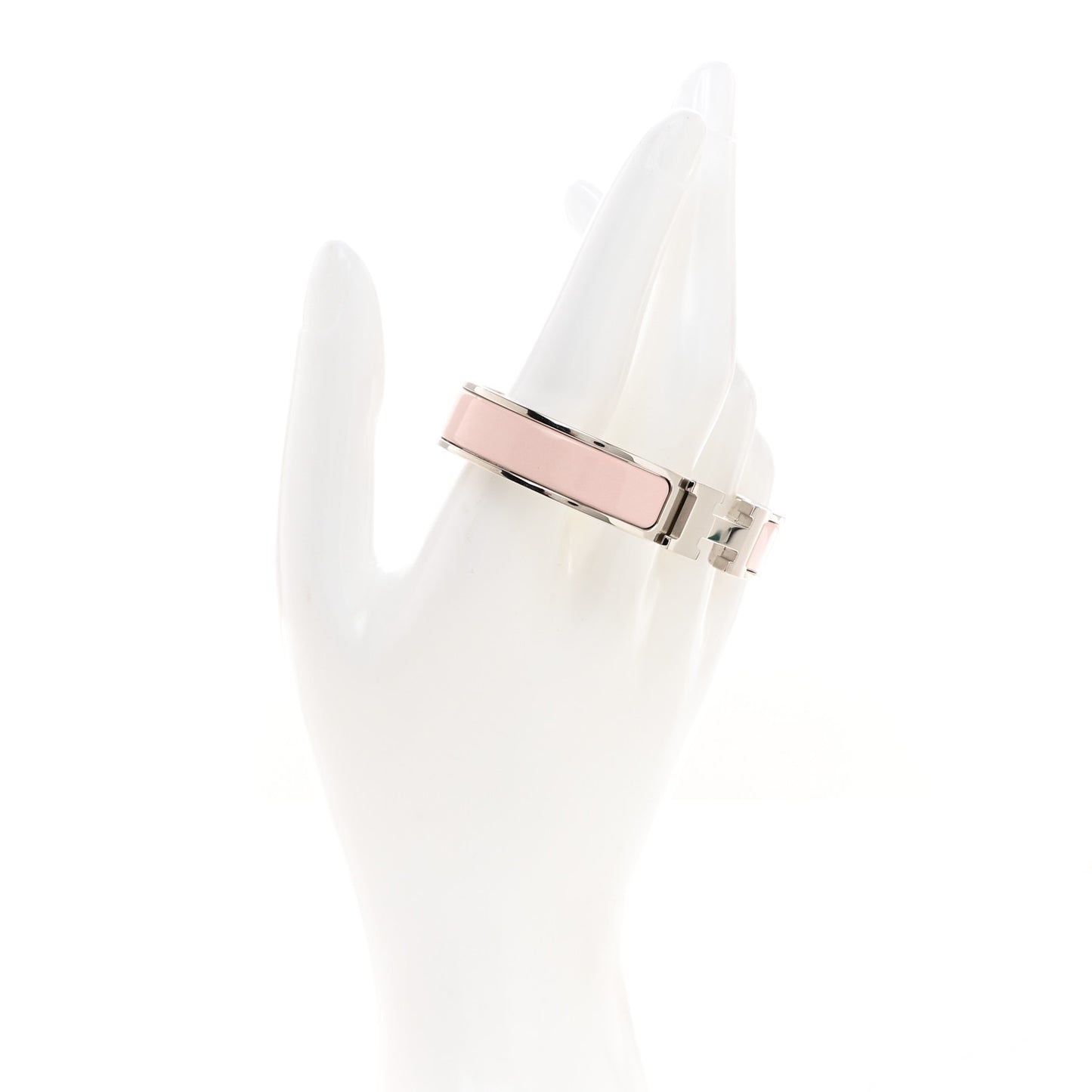 Enamel Narrow Clic Clac H Bracelet PM Rose Candeur