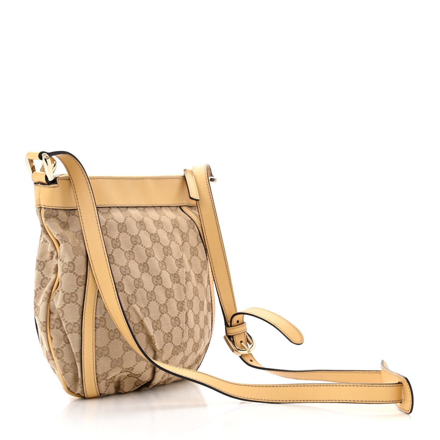 Guccissima Small D Ring Messenger Yellow