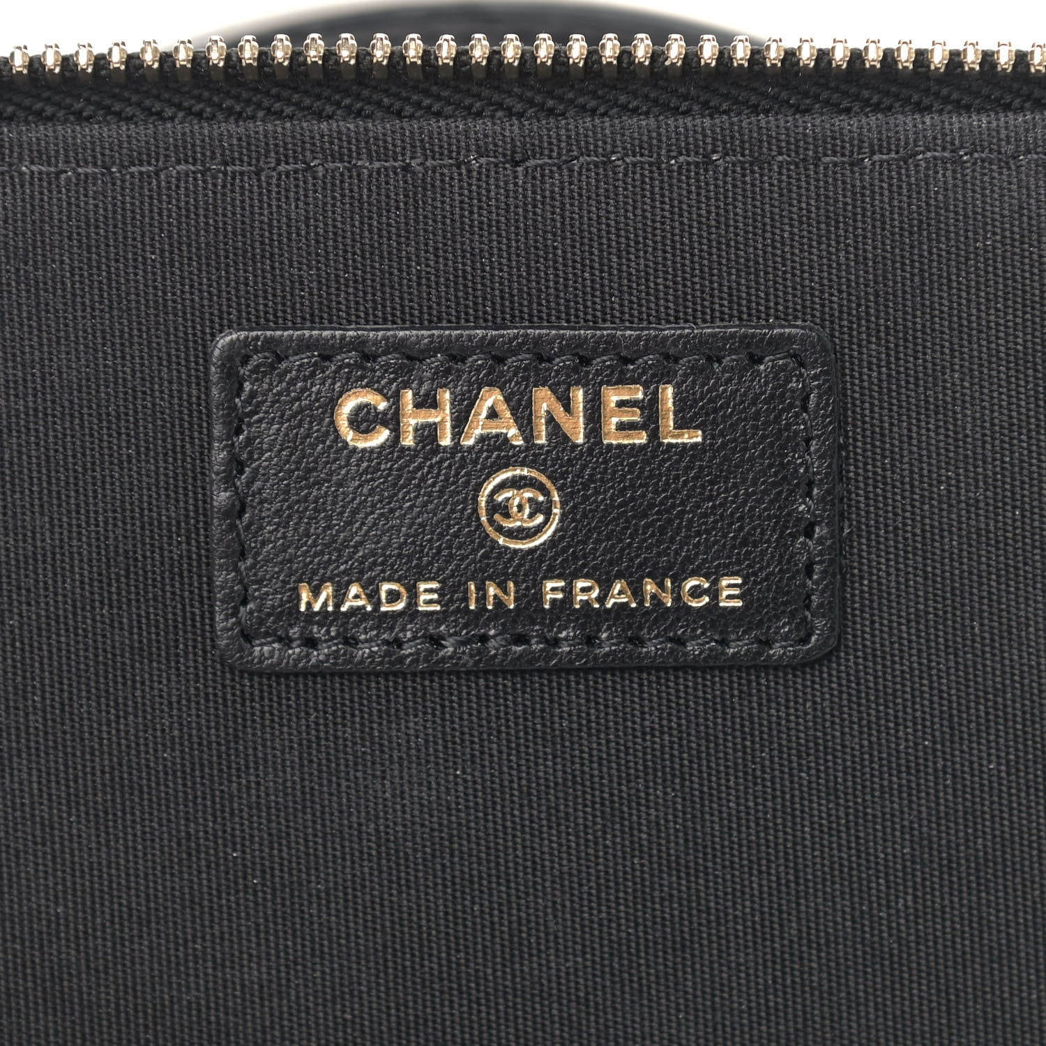 Chanel Lambskin Quilted Small Top Handle Vanity Case With Chain Black 6 of 7