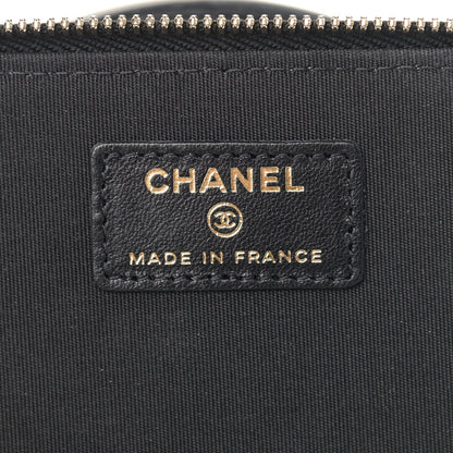 Chanel Lambskin Quilted Small Top Handle Vanity Case With Chain Black 6 of 7