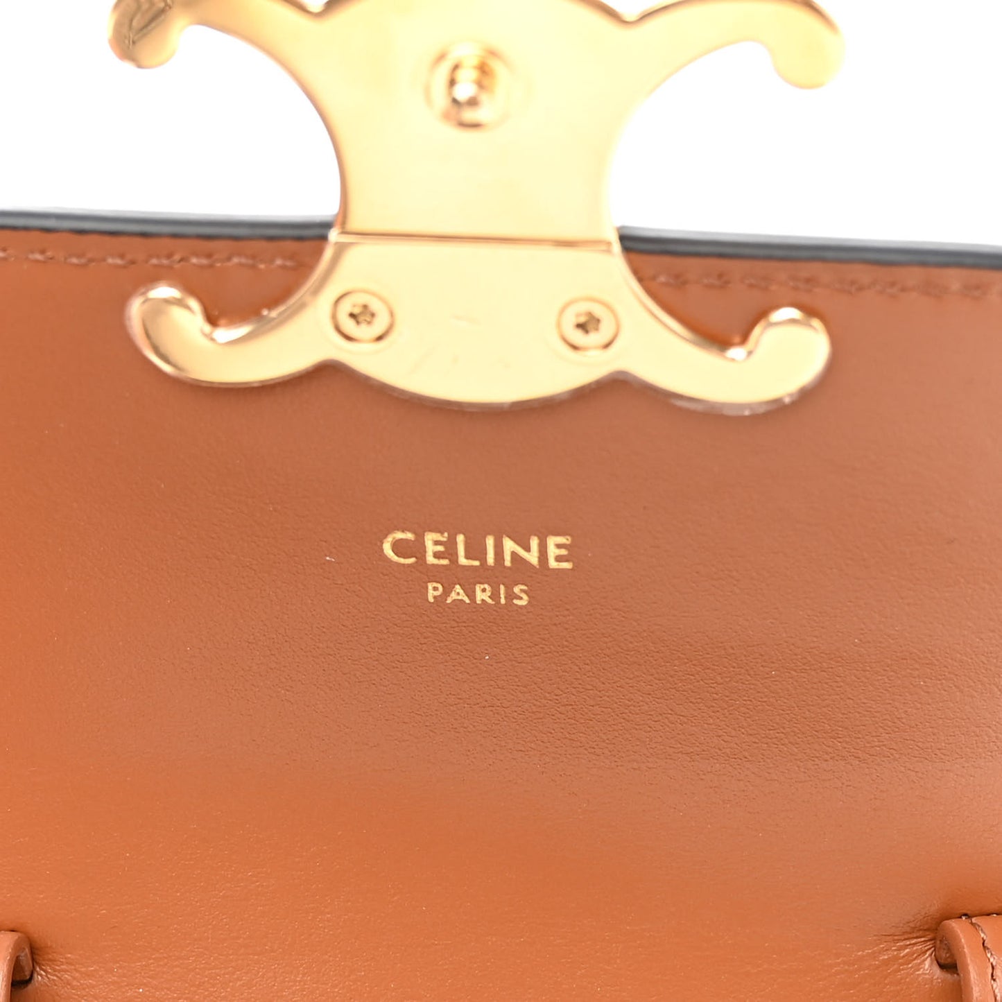 Triomphe Canvas Calfskin Mini Claude Tan