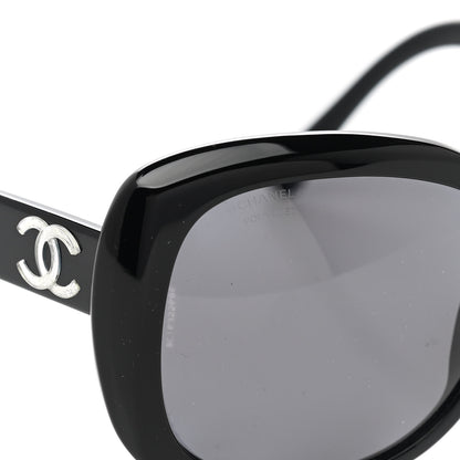 Chanel Acetate Polarized CC Sunglasses 5183 Black 5 of 8