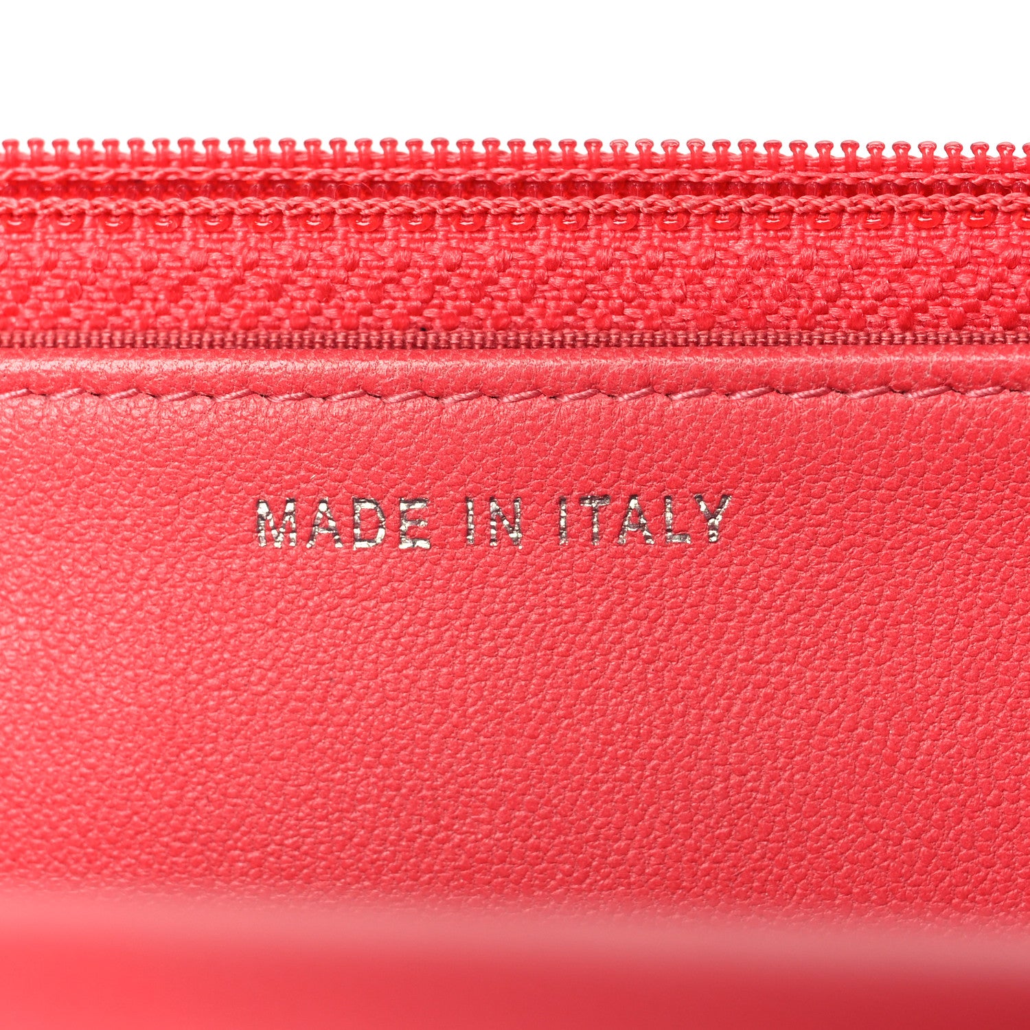 Chanel Calfskin Quilted Bi-Color Wallet On Chain WOC Red Pink 7 of 10
