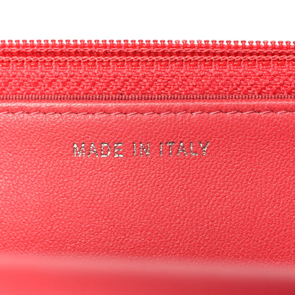 Chanel Calfskin Quilted Bi-Color Wallet On Chain WOC Red Pink 7 of 10