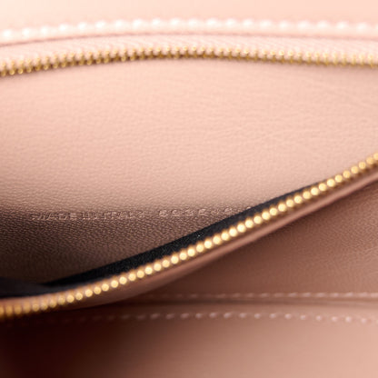 Balenciaga Shiny Calfskin Crocodile Embossed Small Hourglass Top Handle Bag Nude Beige 8 of 13