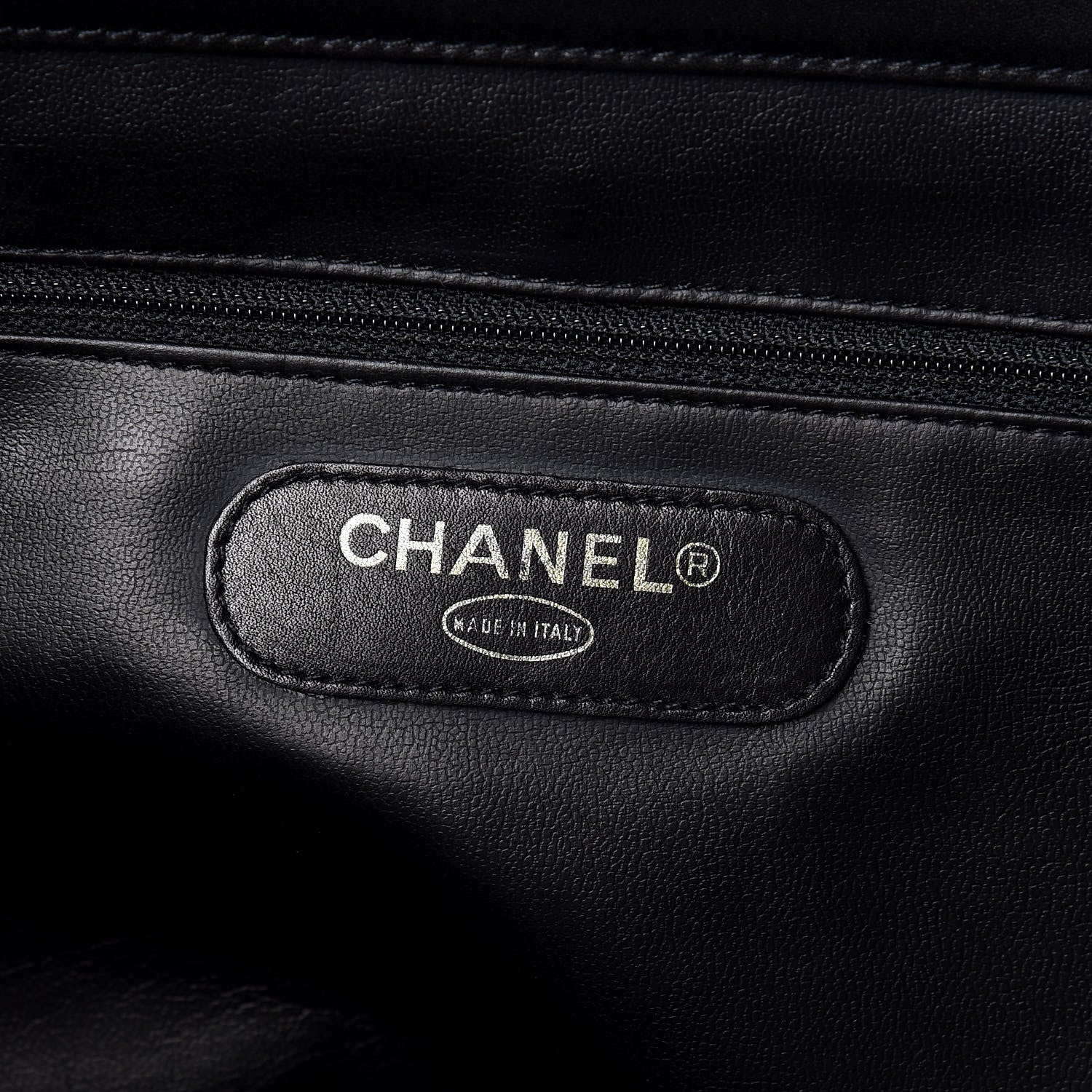 Chanel Calfskin Stitched XL Weekender Black 10 of 15