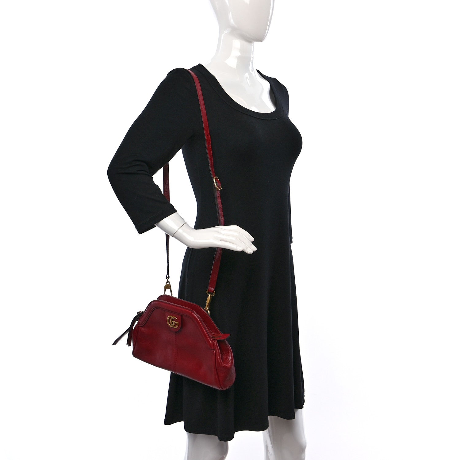 Gucci Piuma Lux Calfskin Small Re(Belle) Crossbody Bag Romantic Cerise 2 of 9