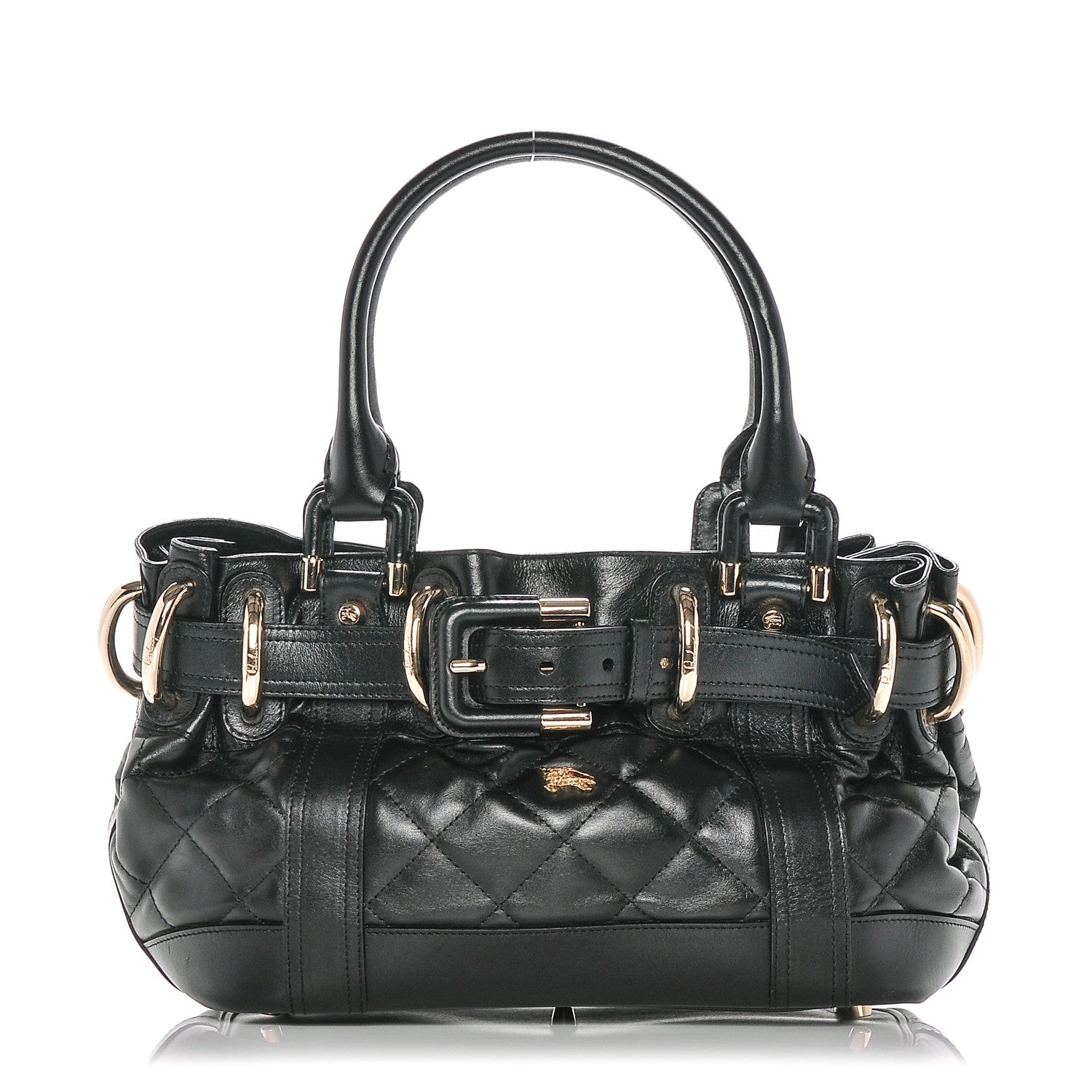 Burberry Calfskin Quilted Baby Beaton Black 1 of 6