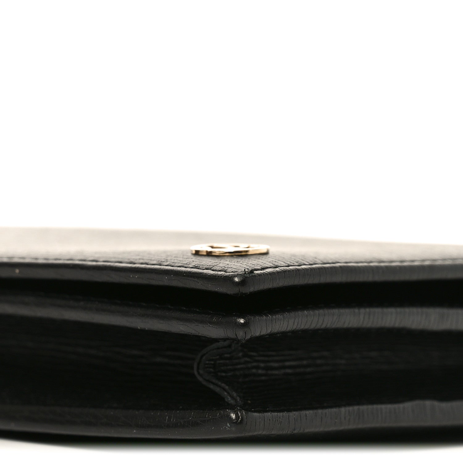 Gucci Textured Calfskin Medium Betty Chain Wallet Black 9 of 10