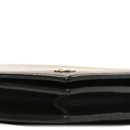 Gucci Textured Calfskin Medium Betty Chain Wallet Black 9 of 10