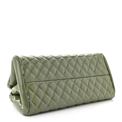 Chanel Patent Quilted Medium Just Mademoiselle Green 4 of 11