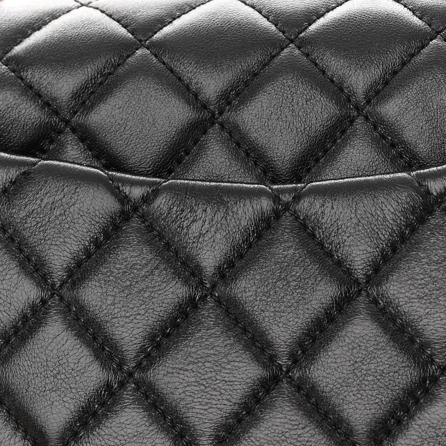 Chanel Shiny Lambskin Quilted Small Daily Friend Flap Black 11 of 13