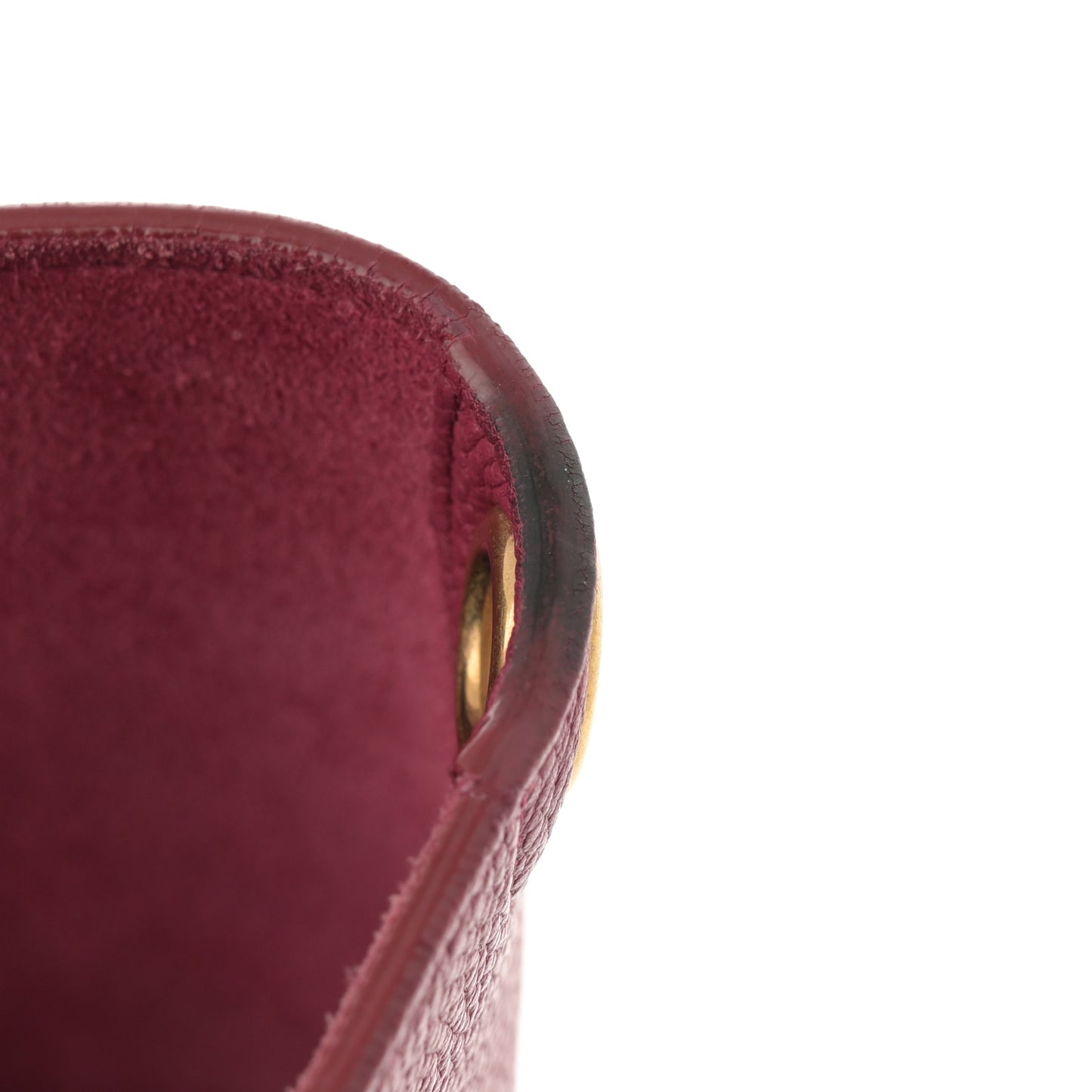 Soft Grained Calfskin Small Sangle Bucket Bag Raspberry