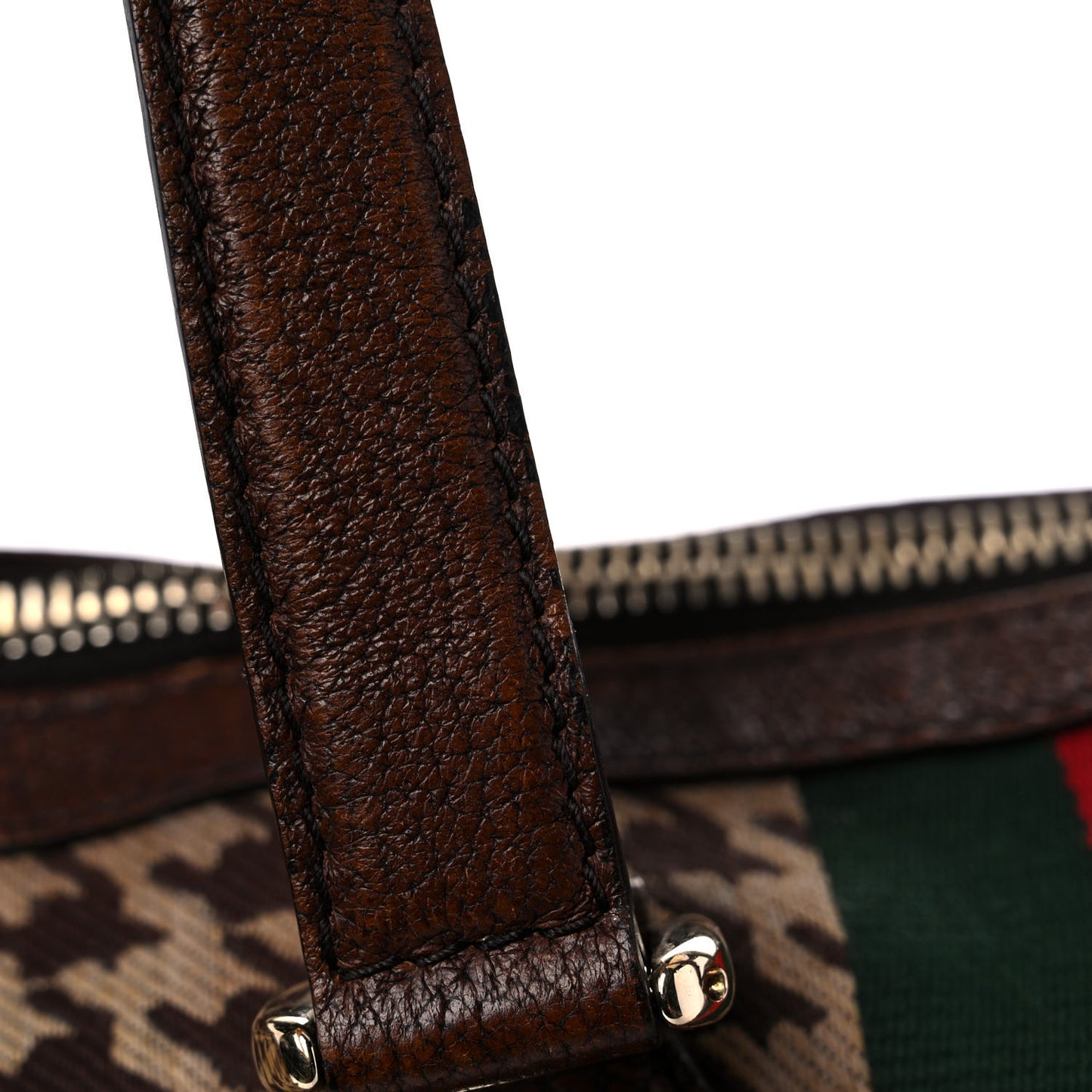 Fabric Pied De Poule Medium Seventies Web Boston Brown