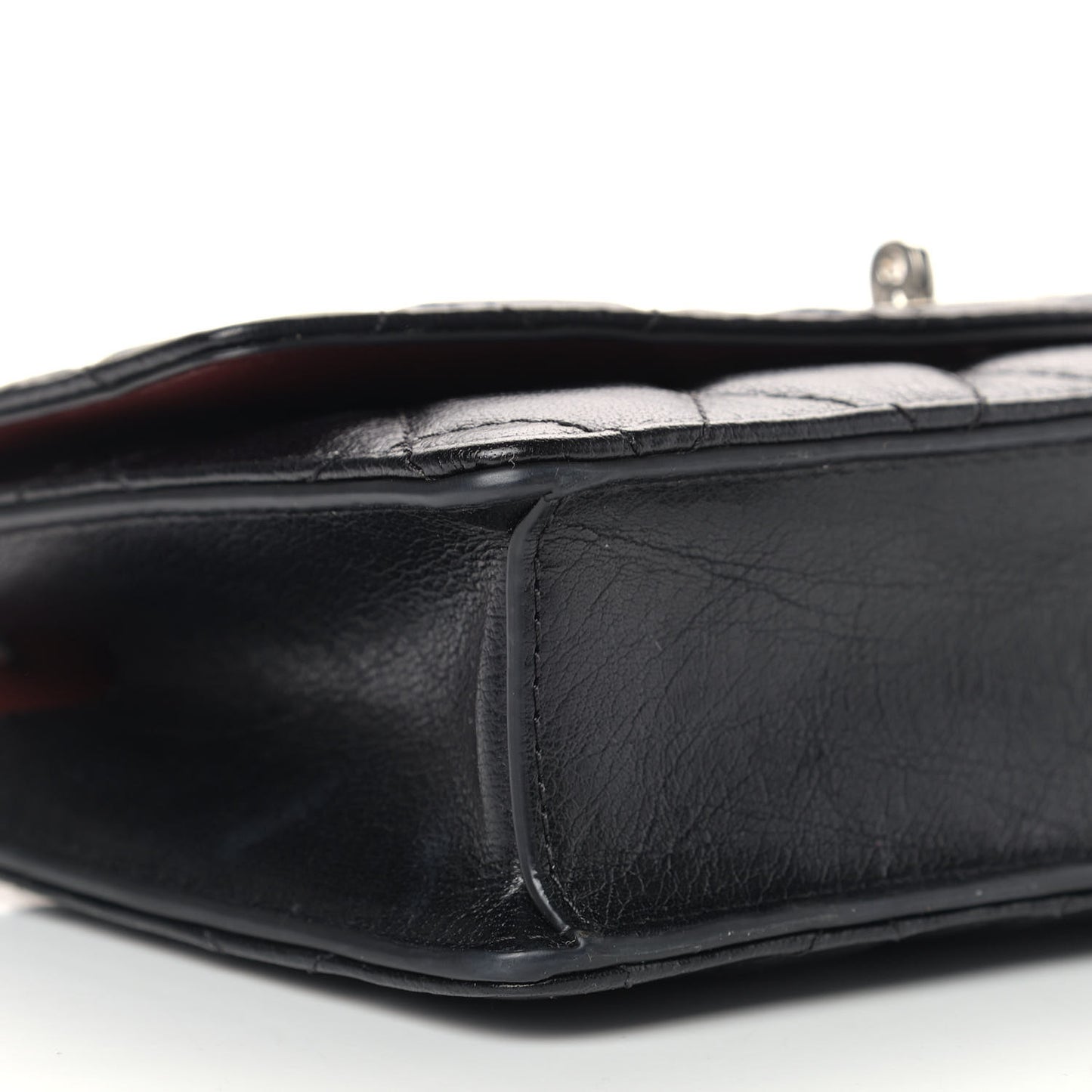 Small Quilted Classic Grain Calfskin Small Darley Black