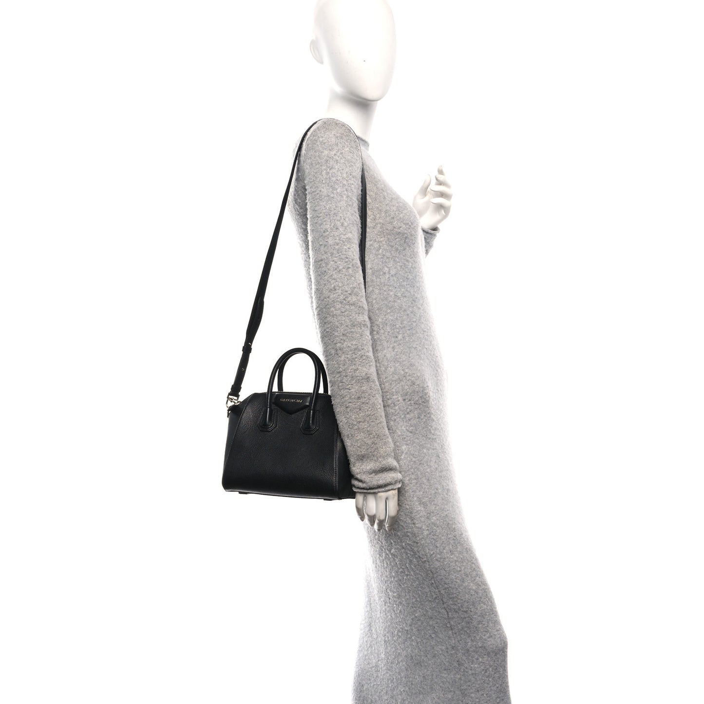 Sugar Goatskin Mini Antigona Black