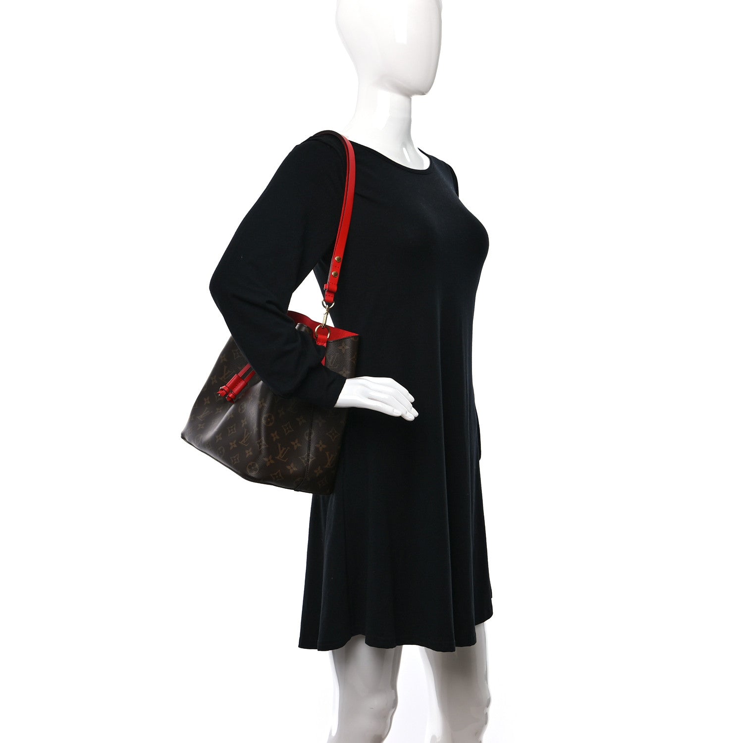 Louis Vuitton Monogram Neonoe MM Coquelicot 2 of 8