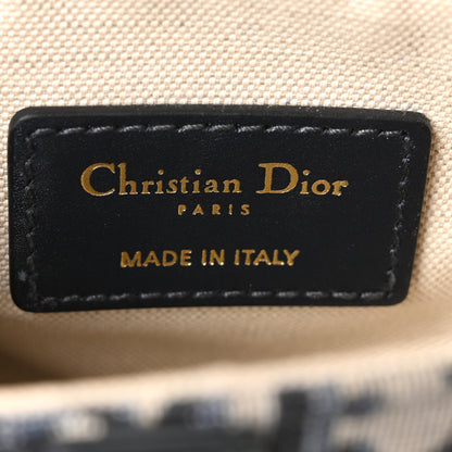 Christian Dior Oblique Mini Saddle Bag Blue 6 of 12