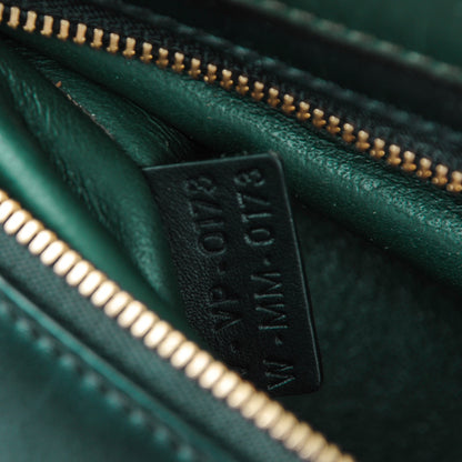 Celine Smooth Calfskin Medium Bi-Color Trapeze Bottle Green 9 of 9