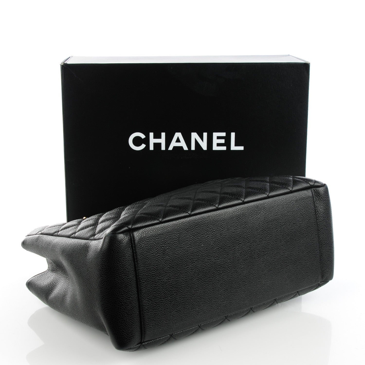 Chanel Caviar Quilted Grand Shopping Tote GST Black 4 of 7
