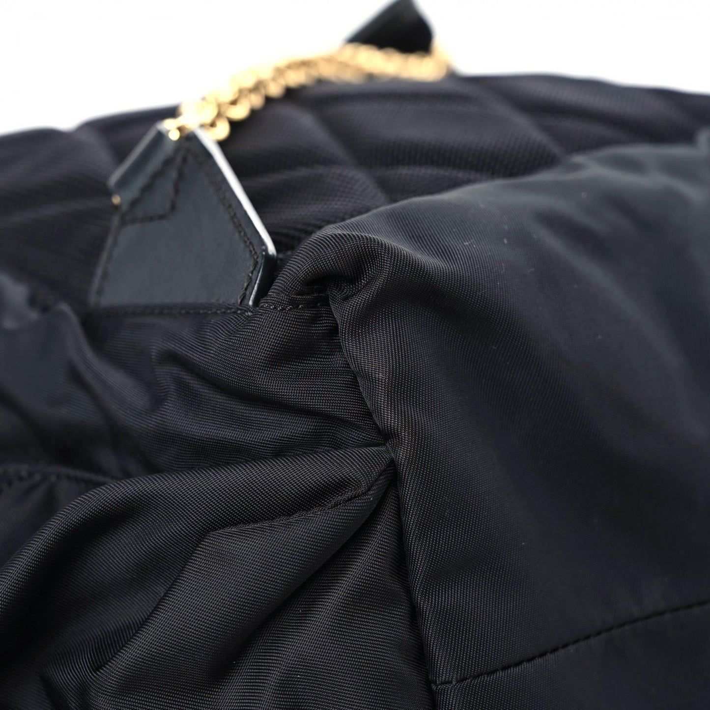 Nylon Medium Rucksack Runway Backpack Black Gold
