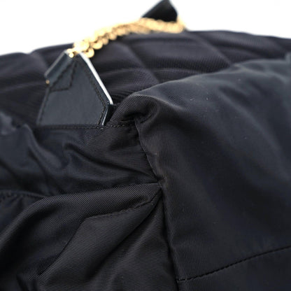 Burberry Nylon Medium Rucksack Runway Backpack Black Gold 13 of 22
