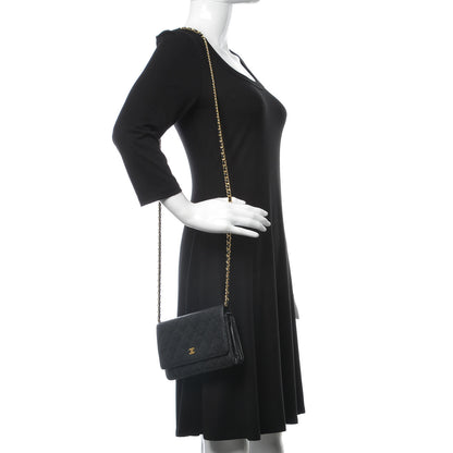 Chanel Caviar Quilted Wallet On Chain WOC Black 2 of 11